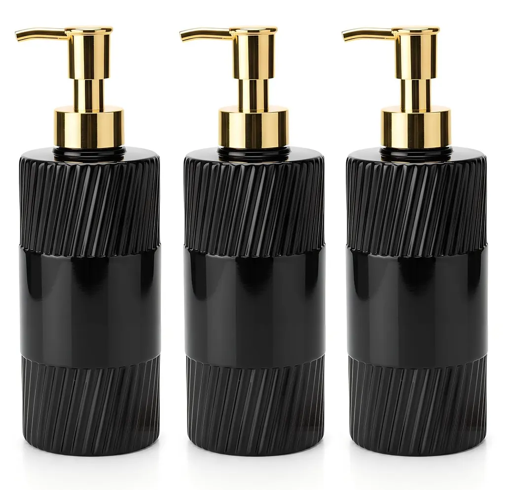 Distributeur liquide vaisselle et savon mains noir mat pour votre cuisine