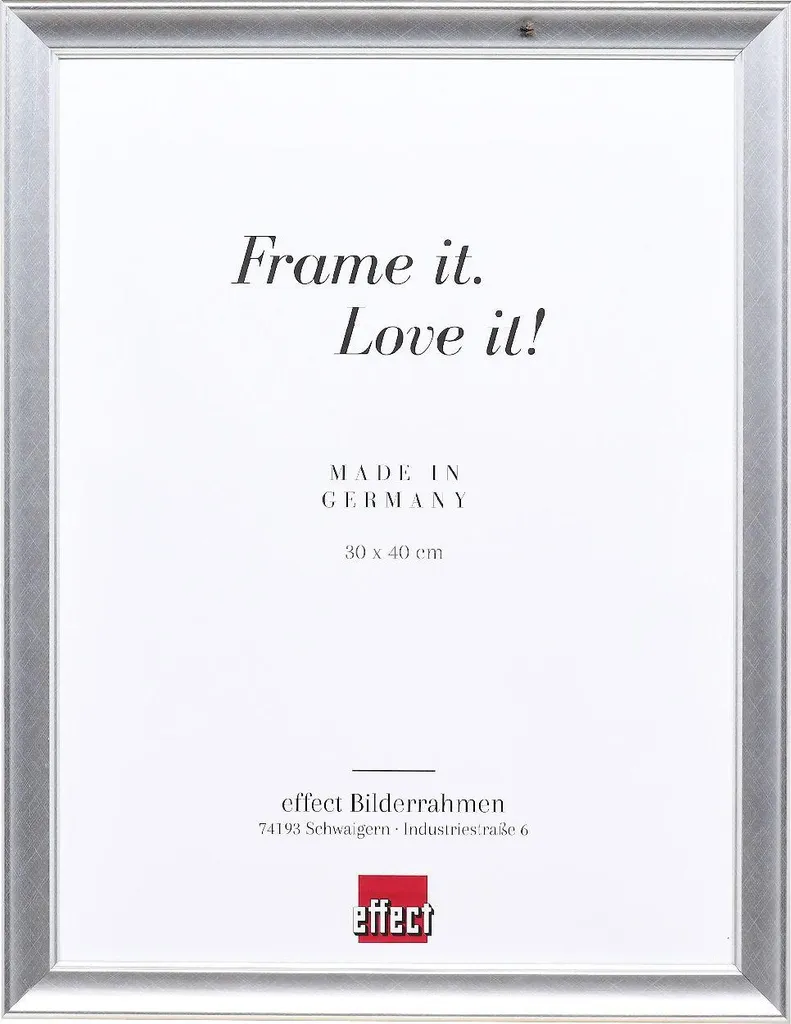 Cornice Argento 40x40 cm - Profilo 41 Legno per Certificati e Foto