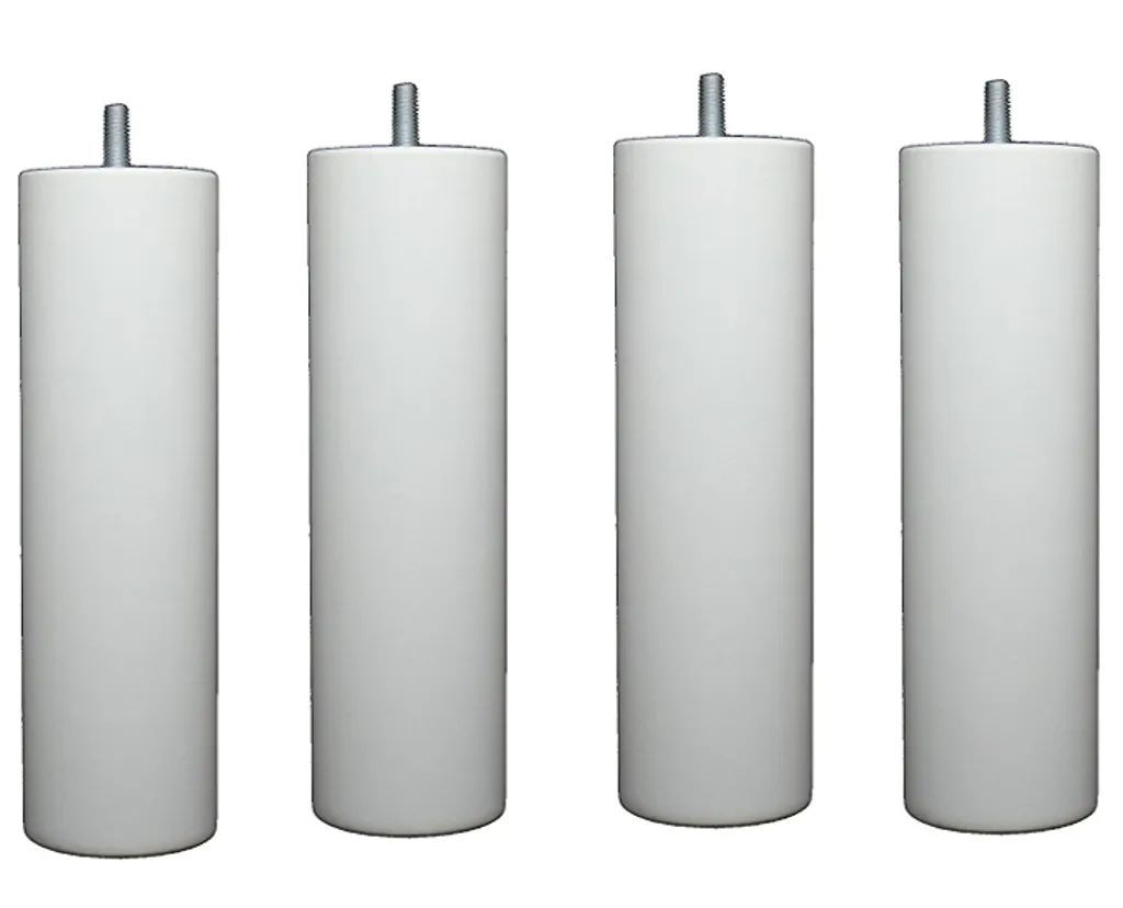 Pieds de balançoire pour fixation portique bois cylindre blanc x4