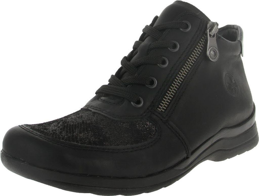 Rieker Schnürstiefel Schwarz in Gr. 38 Produktbild 