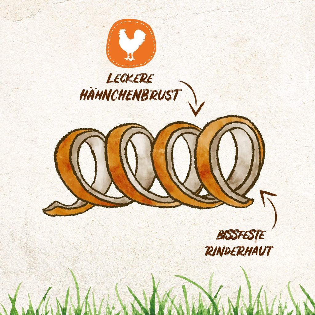 6 unidades de snacks para perros Kau-Spiralen, sabor a Imagen del producto 