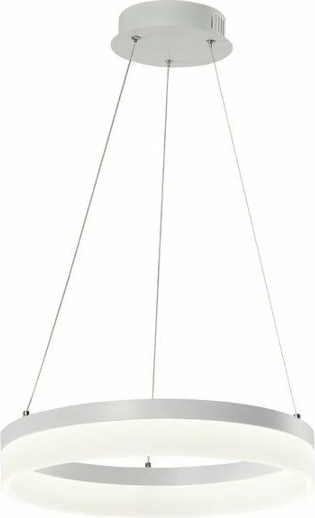 Suspension LED Blanche pour Table à Manger 24W Cornelia Luminaire 100cm