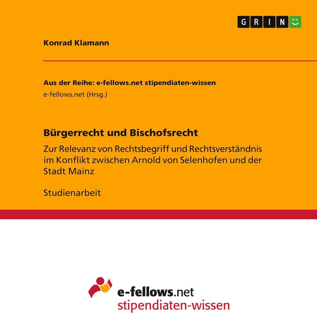 Bürgerrecht und Bischofsrecht