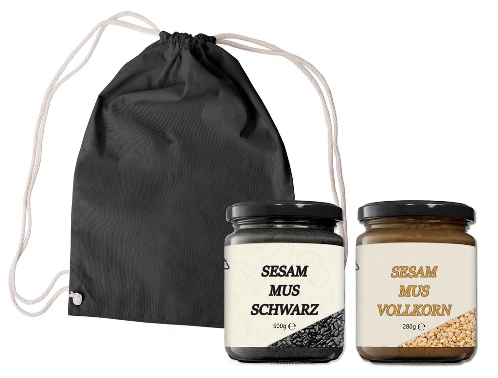 Mynatura Mus-Sets - verschiedene Auswahlmöglichkeiten (Mus + Gym Bag) - Walnuss Mus, Haselnuss Mus und Aprikosenkern Mus + Gym Bag