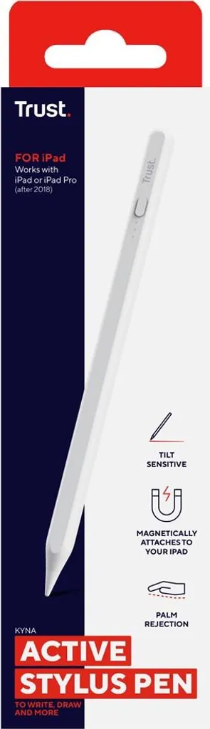 Stylo bille TRUST Kyna blanc 13g : écrivez sans fatigue ni ratures