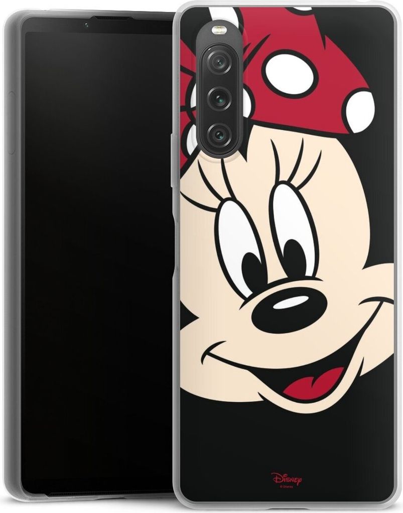 DeinDesign Slim Hülle für Sony Xperia 10 V Silikon Case Ultra Dünn Handyhülle Disney Minnie Mouse Offizielles Lizenzprodukt