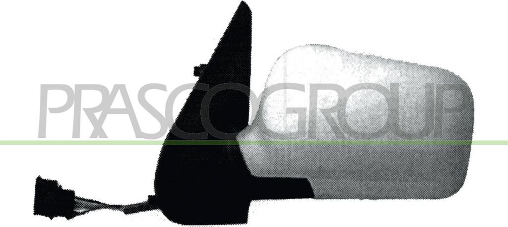 PRASCO VG0167134 Außenspiegel Seitenspiegel Links für VW Polo Schrägheck (6N1) Grundiert Manuell