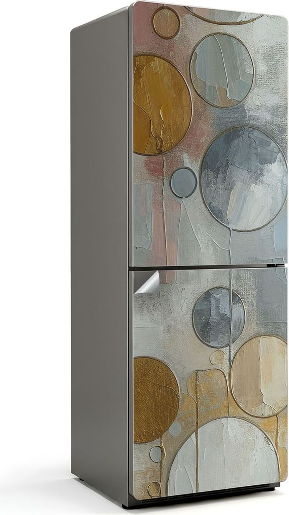Eine Schlucht mit fließendem Wasser – Kühlschrank Aufkleber – Klebefolie Kühlschrank – Kühlschrank Nachbildung – Kühlschrankfolie selb...