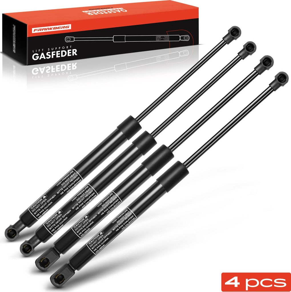 Frankberg 4x Gasfeder Motorhaube Heckklappe für BMW 1er E81 E82 E87 E88