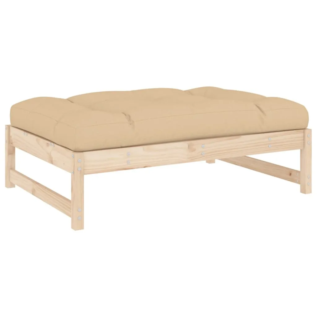Sgabello Giardino 120x80 Pino Massiccio | Arredo Esterno Robusto