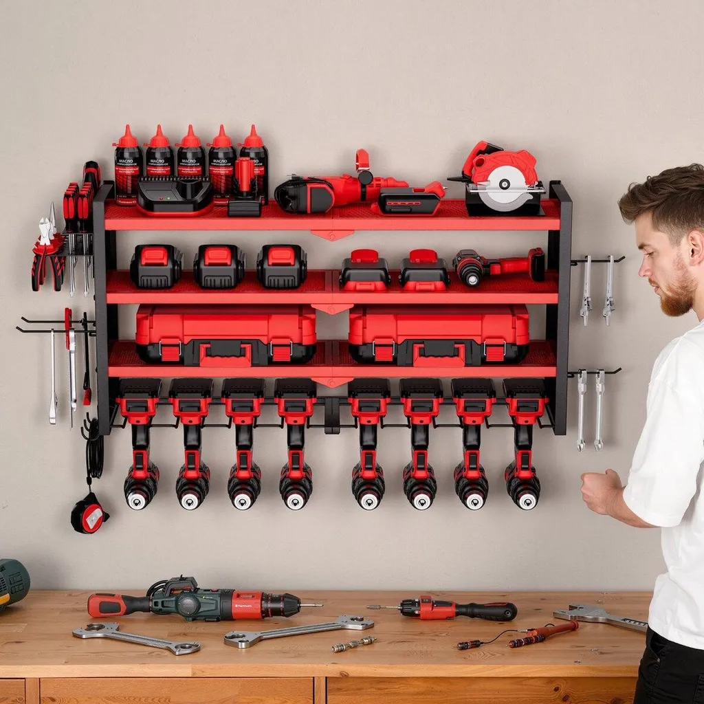 Support pour Outils Électriques Idéal pour Ranger son Atelier Propre - 8
