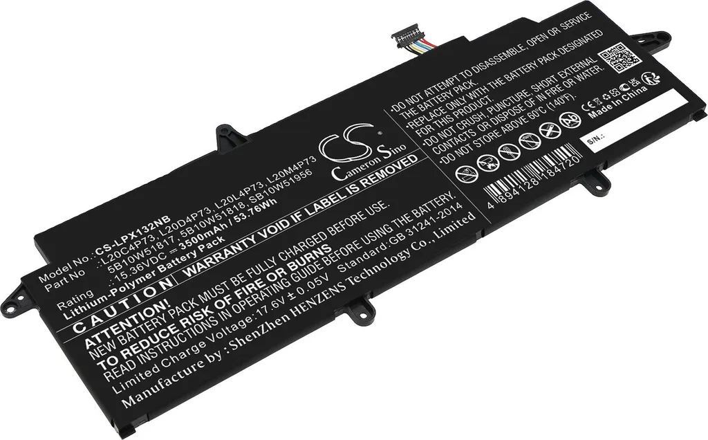 Batterie PC Portable pour Lenovo ThinkPad X13 Gen 2 AMD 20XH001JIW