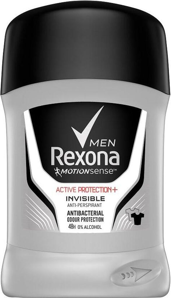 Rexona | Antitranspirant - 50 ml - fr Mnner - Men Active Protection+ Invisible - in einem Stift - Formel Ohne Alkohol