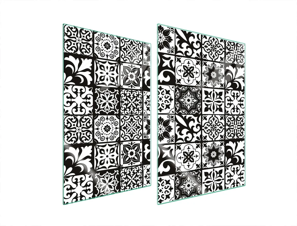Coprifornelli Universali 2 Pezzi 35x52 - Vetro Temperato Mosaico