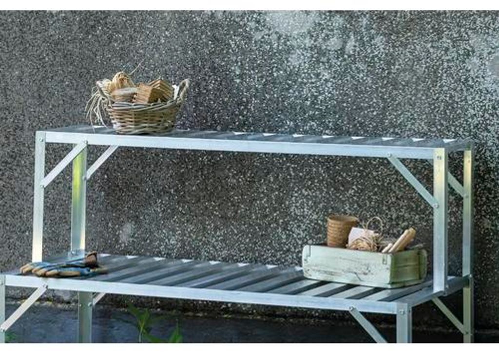 Regal Halls Standalone Tisch 121 x 26 cm silber