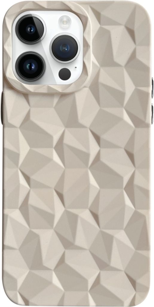 Für iPhone 14 Pro Honeycomb Edged TPU Telefongehäuse (Weiß)