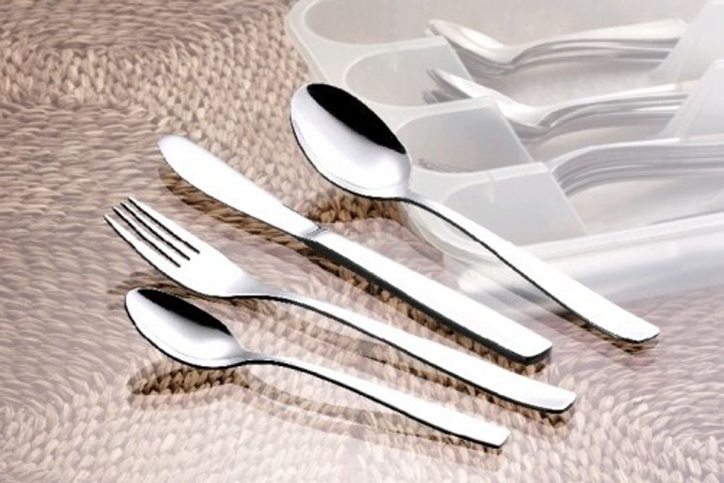 Esmeyer 40-tlg. Menü Besteck Set 'SASKIA' 18/10 Edelstahl poliert modern schlicht - 8 Personen