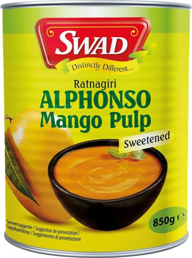 SWAD Alphonso Mango Püree 850g | Mangopürre | Mango Pulp | Produktbild 