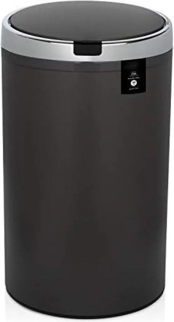 Poubelle automatique 30 L en acier inoxydable brossé avec capteur IR