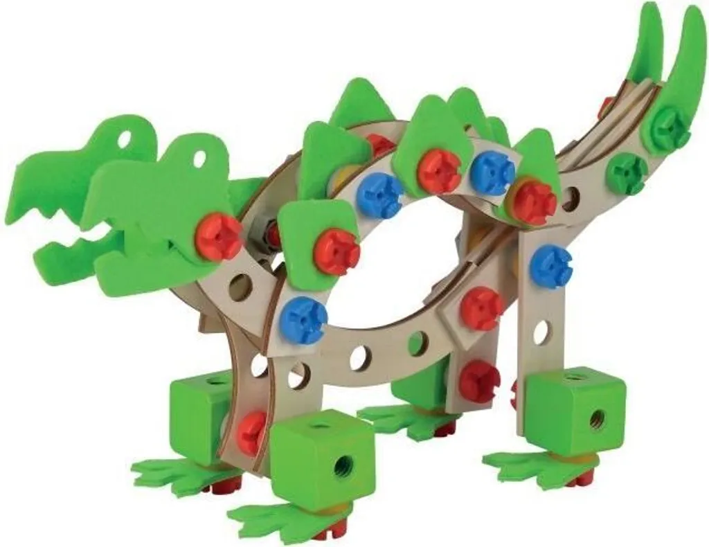 Jeu de construction bois 100 pièces Eichhorn - Blocs multi-couleurs - 12