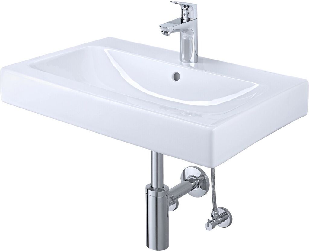 Geberit Waschbecken iCon 60 cm inkl. Armatur Weiß