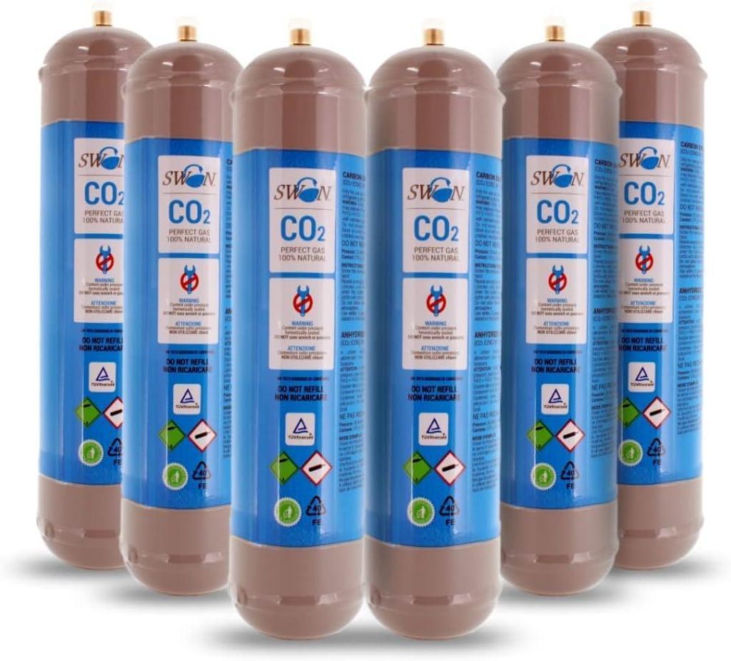 Bouteille de CO₂ jetable de 600 g pour gazéificateur, Image du produit 