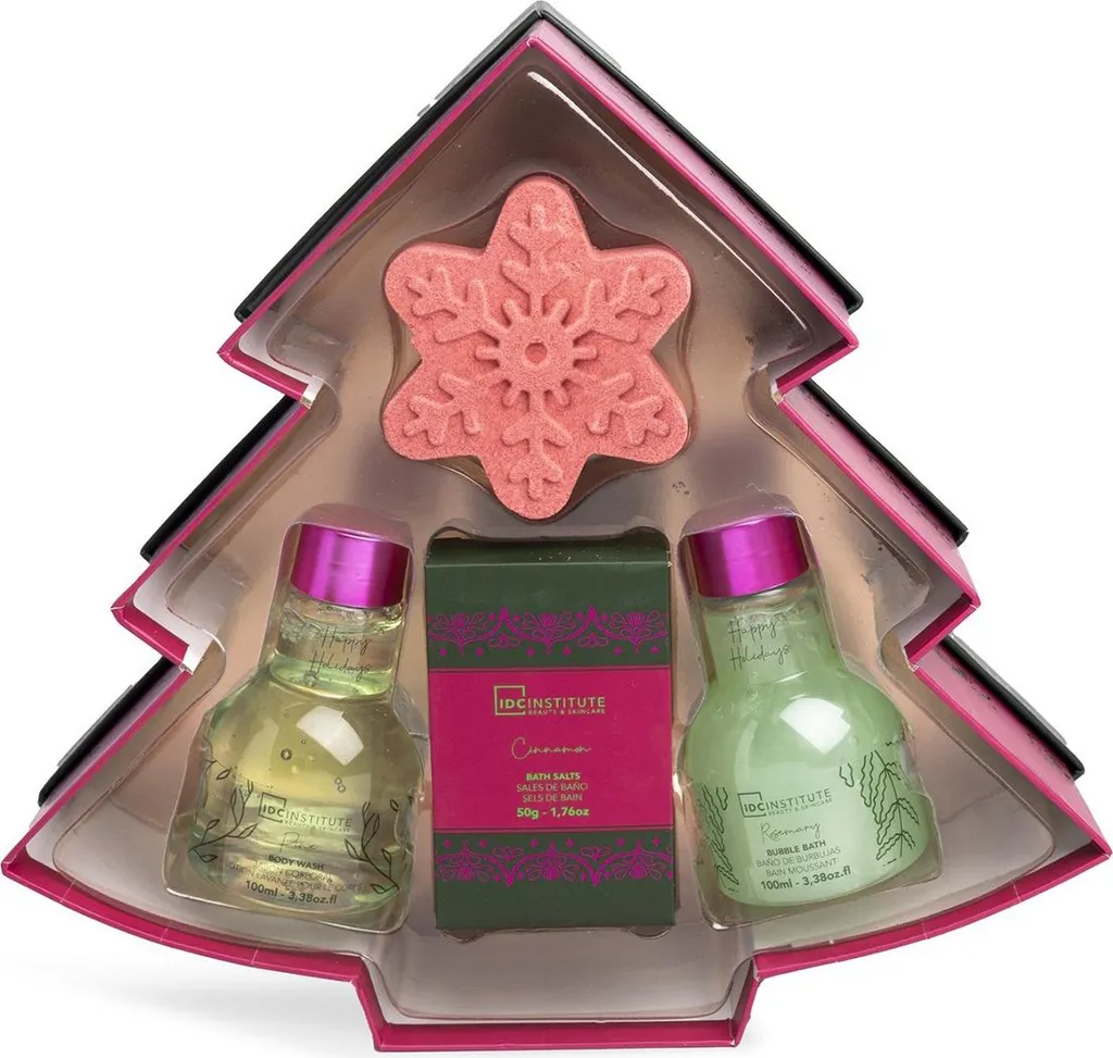 Coffret soin corps détente au pin et cannelle idée cadeau pour femme