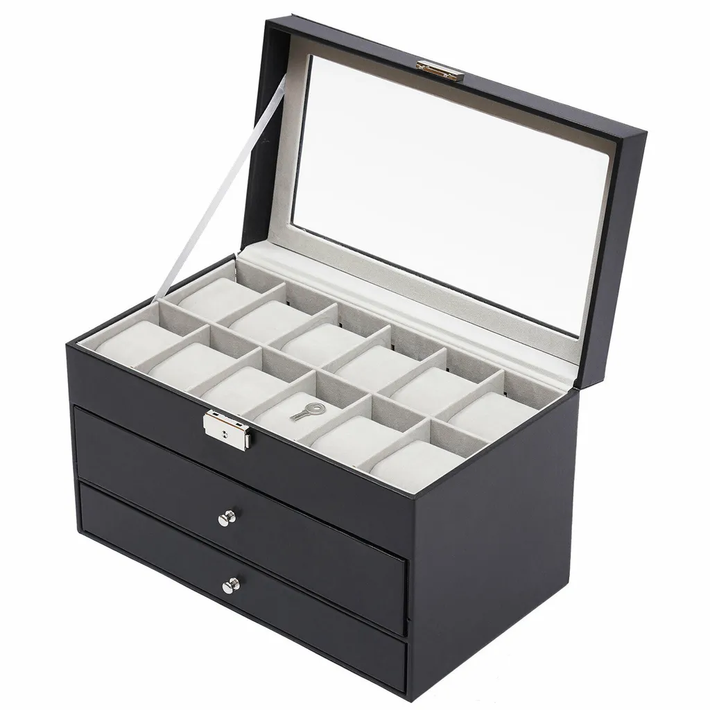 Boîte à montres 3 couches : fini le désordre avec ce coffret de luxe