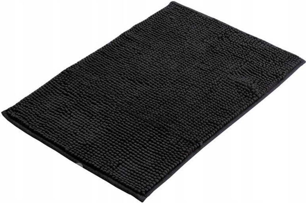 Weiche Badezimmermatte 60x40 cm schwarz Produktbild 