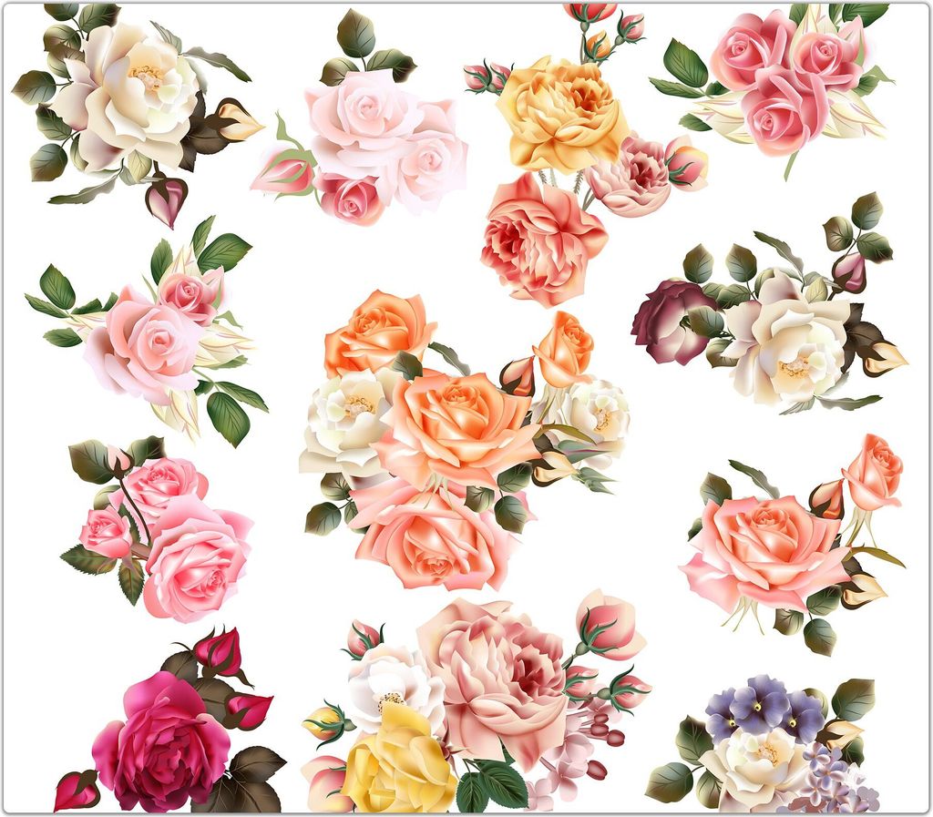 Spritzschutz Herdabdeckplatte Schneidebrett aus Glas Verschiedenfarbige Rosen 1-Teilig (60x52cm)
