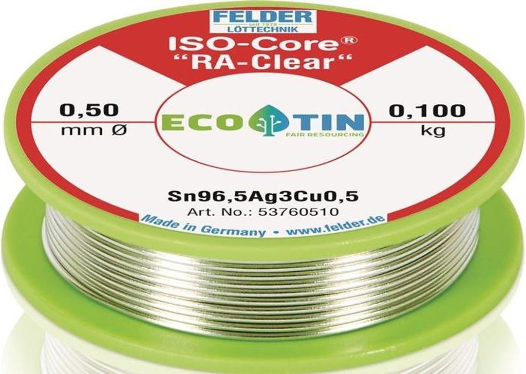 Filo di saldatura ISO-Core RA-Clear, diametro 0,5 mm, peso Immagine del prodotto 