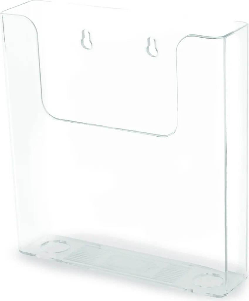 Espositore Brochure A5 Deflecto 76301: Design Trasparente per Parete e Desk