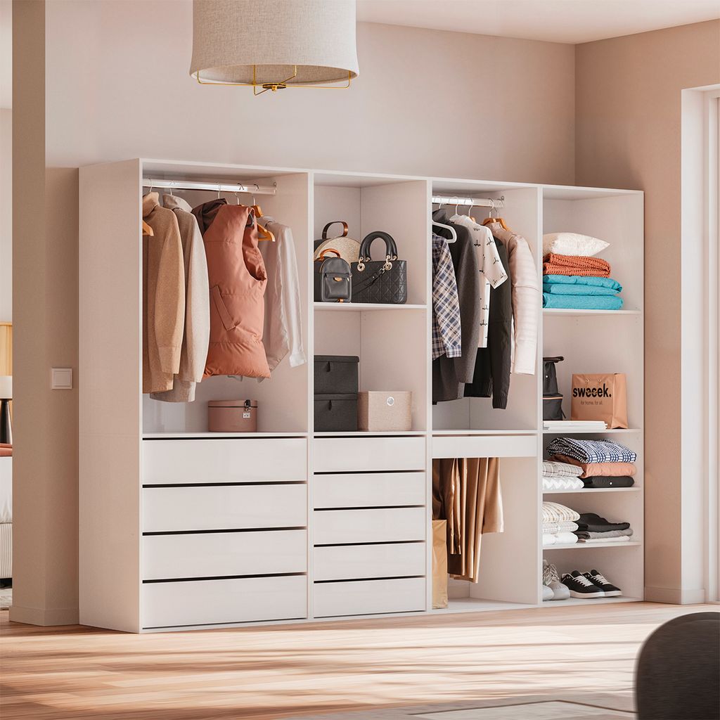 sweeek - Modulares Ankleide-Set mit 4 Elementen - Weiß Produktbild 2