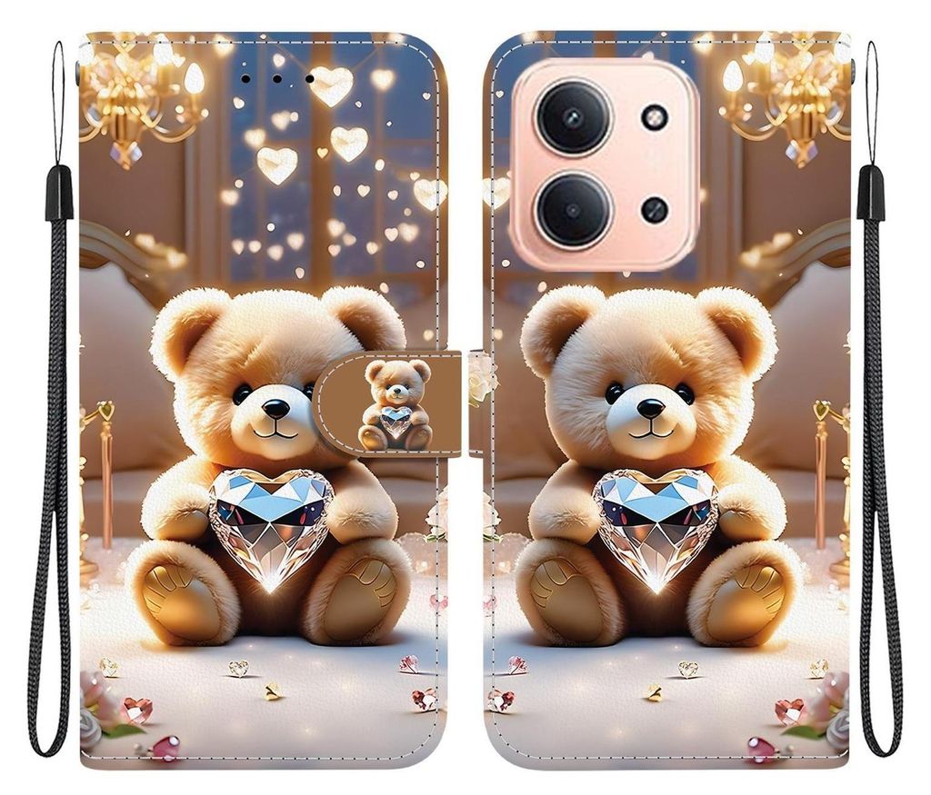 Für Xiaomi Redmi 15C 5G / 4G / Poco C85 5G Design Kunstleder Motiv Wallet Hülle