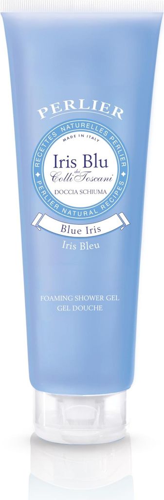 Perlier Iris Blu Shower Foam 8.4 Fluid Ounces (250mL) Tube - Italian Import