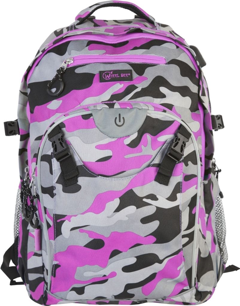Wheel Bee BACKPACK Generation Z, Design: Camouflage pink