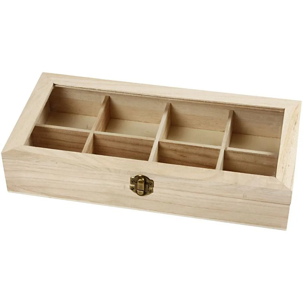 Coffret en bois d'arbre impérial 32x16x6 cm - Boîte de rangement 1 pièce