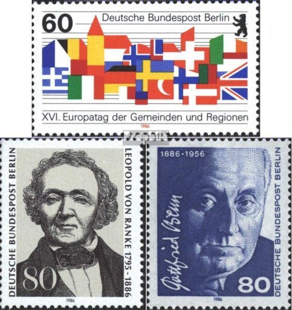 Briefmarken Berlin (West) 1986 Mi 758,759,760 (kompl.Ausg.) gestempelt Europatag