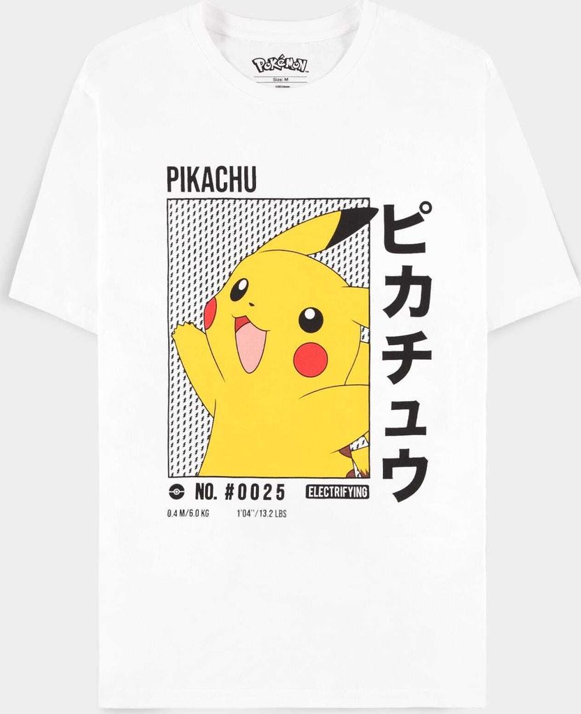 Pokemon T-Shirt White Pikachu Größe XL Produktbild 