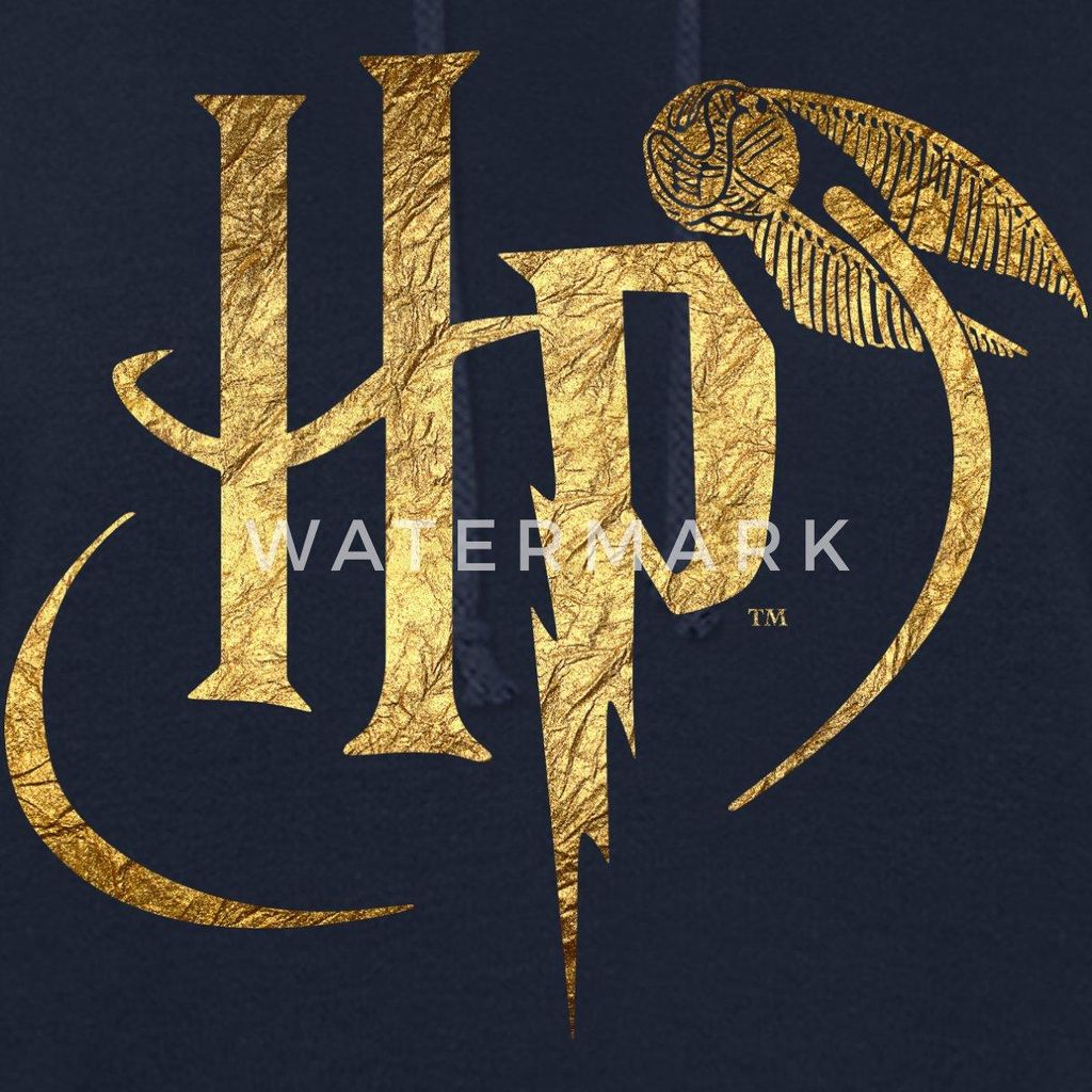 Spreadshirt Harry Potter HP Logo Damen Hoodie, M, Navy