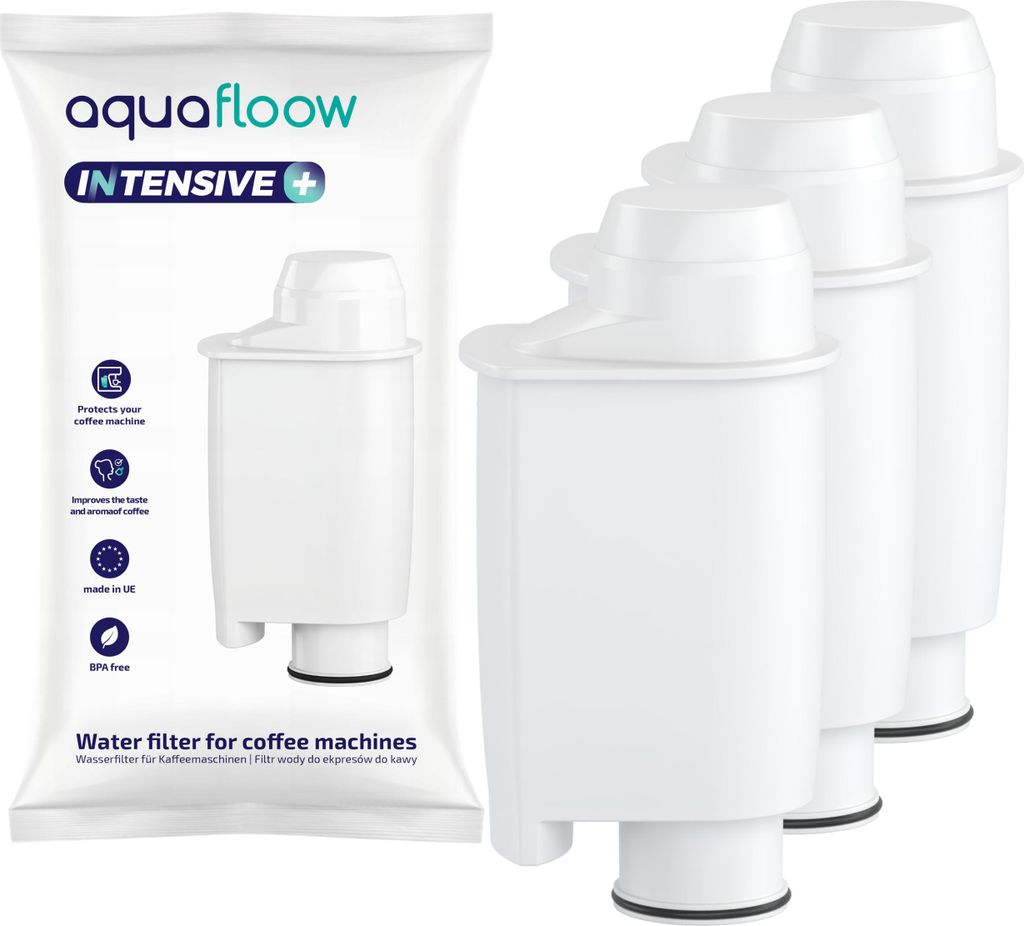 3X Aquafloow Intensive Wasserfilter + Für Saeco / Philips Kaffeemaschinen - Ersatz Brita Intenza + / Ca6702/00