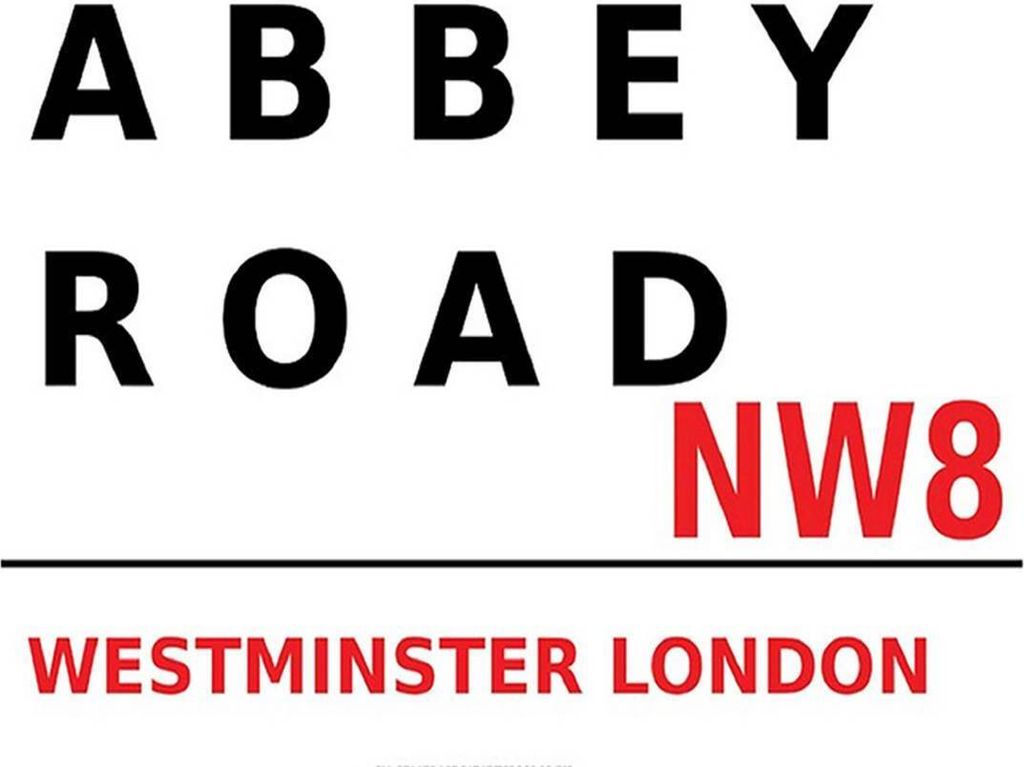 vianmo Holzschild 30x40 cm london Street Abbey Road NW8