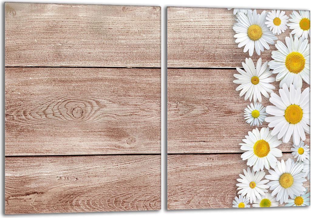 Glasschutzplatte für Herd 2x40x52 Holz