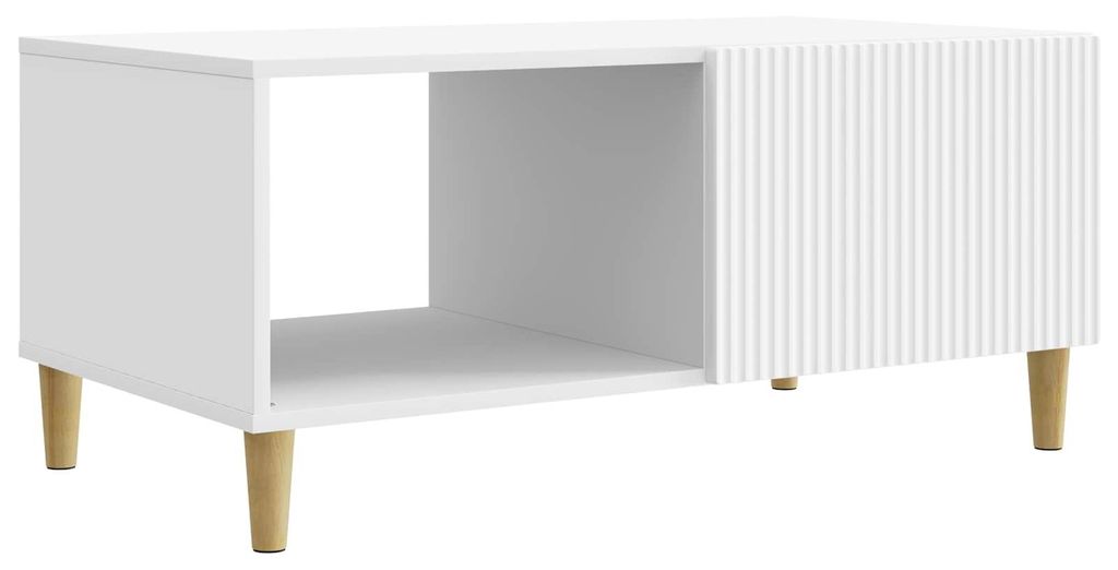 Couchtisch Weiß 90 x 50 x 40 cm Holzwerkstoff