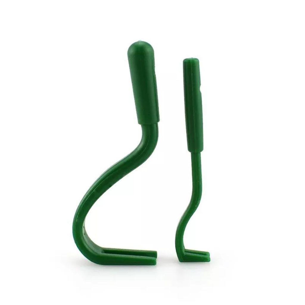 Grüner Zeckenhaken 2er Set (5,3 cm & 4,8 cm) zur Zeckenentfernung bei Tieren & Menschen