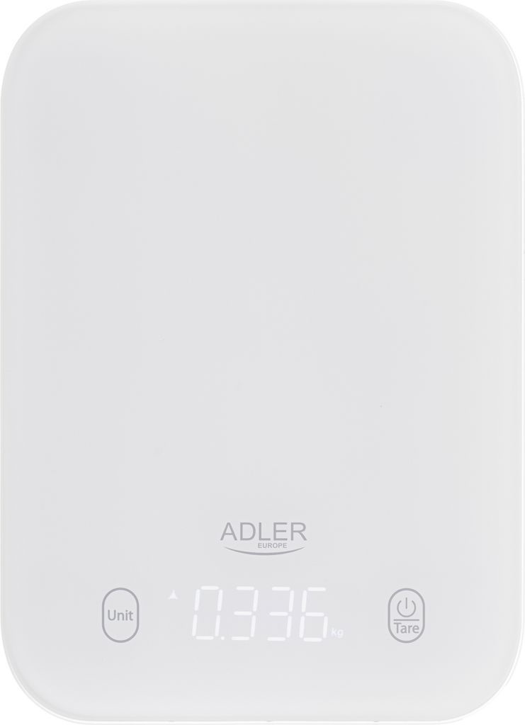 Adler AD3181 Elektronische Küchenwaage weiß Produktbild 