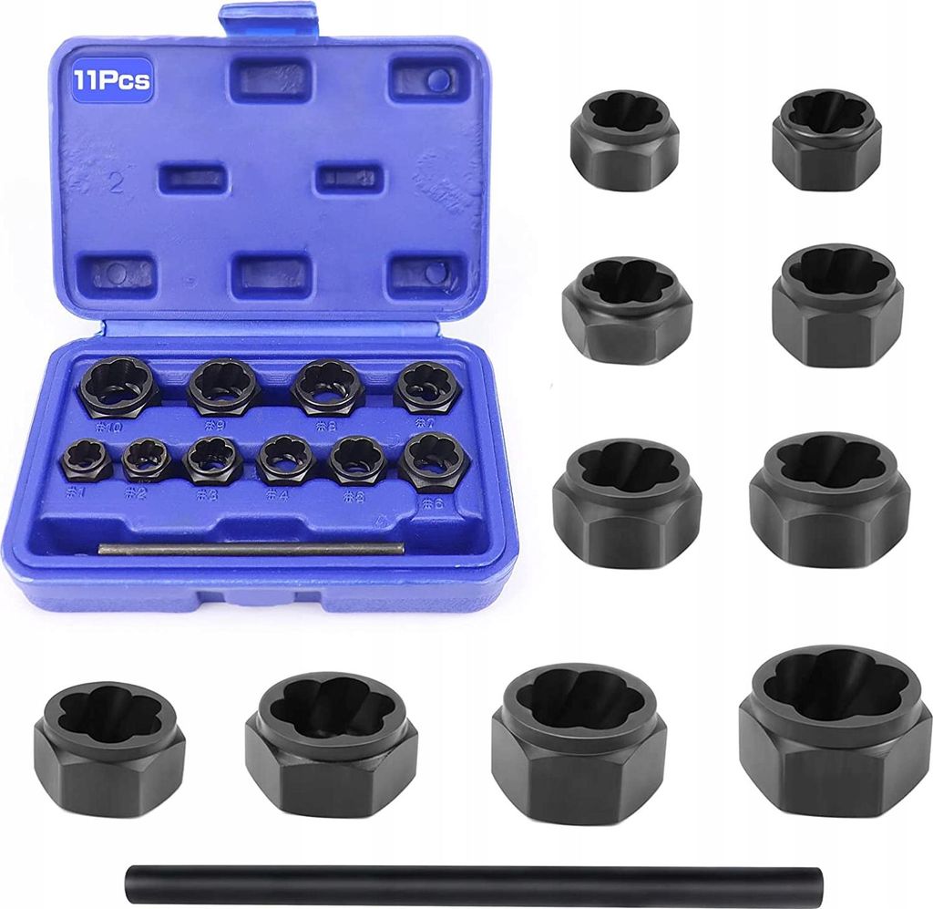 SATRA | Mutternausdreher, Stecknuss 9–19 mm, Ausdreher-Set, Produktbild 