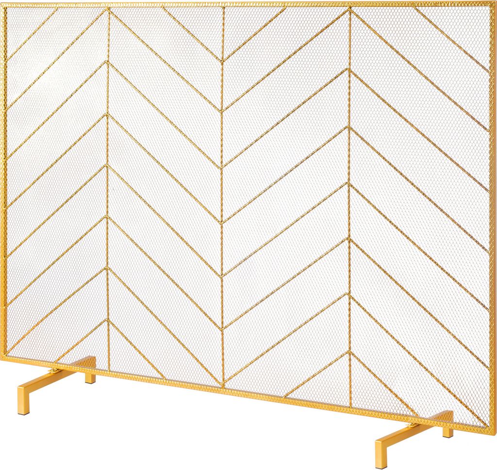 SucceBuy Ekran kominkowy, 980 x 758 mm, ekran iskrowy z Zdjęcie produktu 