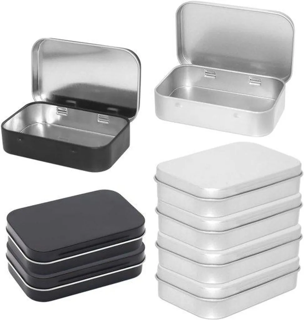 Boîte de rangement intégrée en fer avec couvercle hermétique - 6 pcs