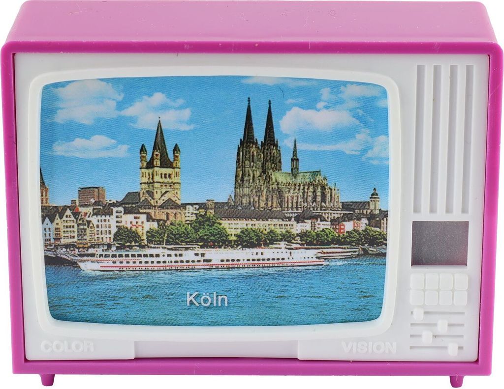 Gucki - Klick-Fernseher - Kölner Sehenswürdigkeiten - Köln - pink